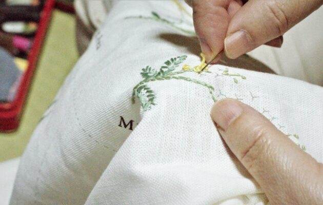 手縫い刺繍ほどき方イメージ画像