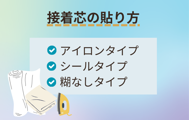 接着芯の貼り方イメージ画像